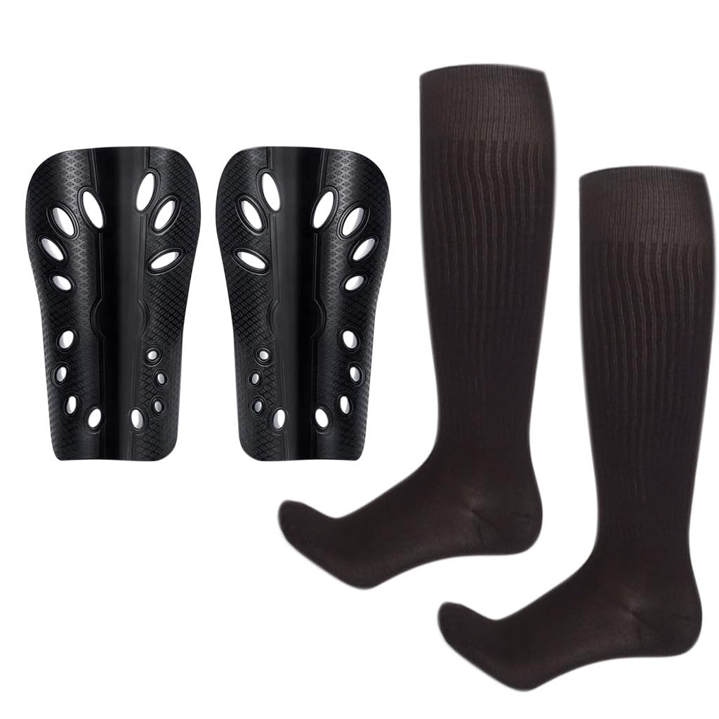 Proberos® Shin Guards and Socks (Black)