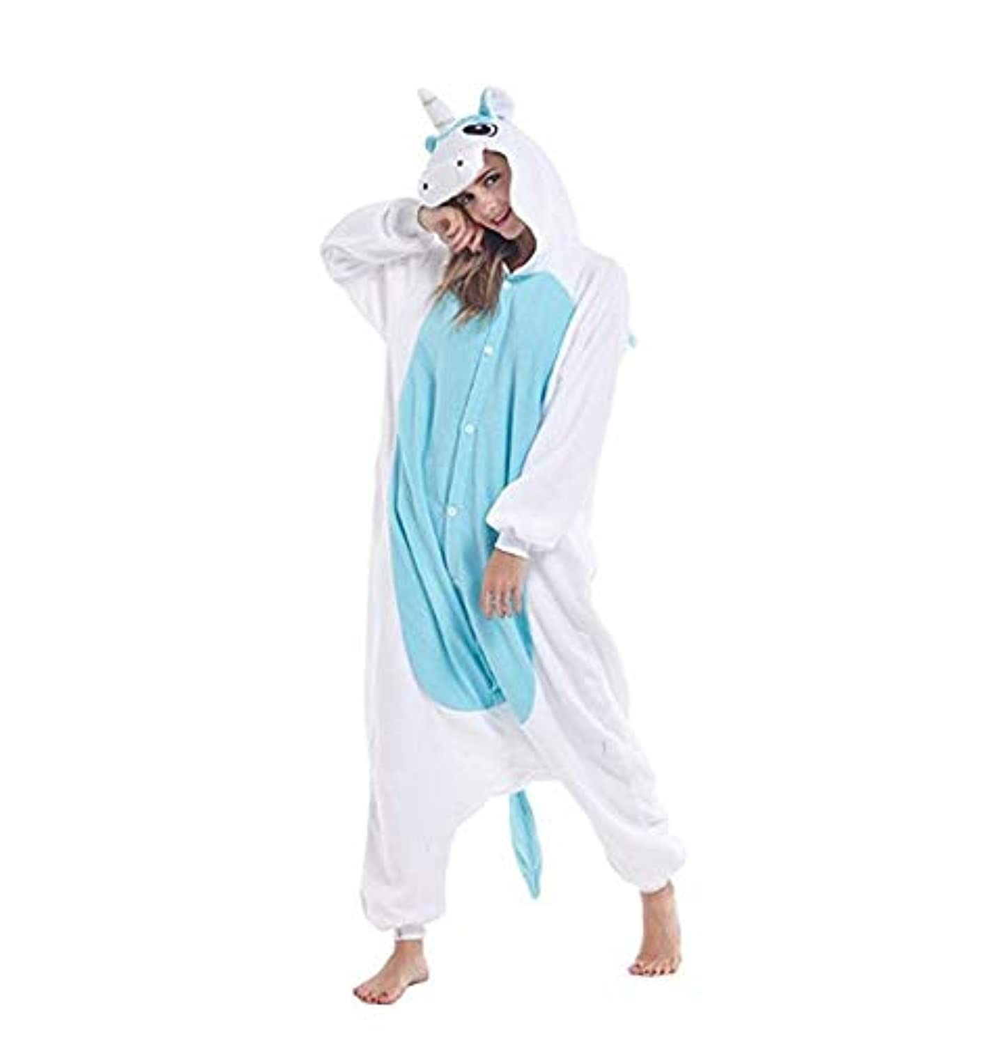 GenericUnisex Unicorn Onesies, Cartoon Pajamas Cosplay Costume Sleepwear - SIZE M