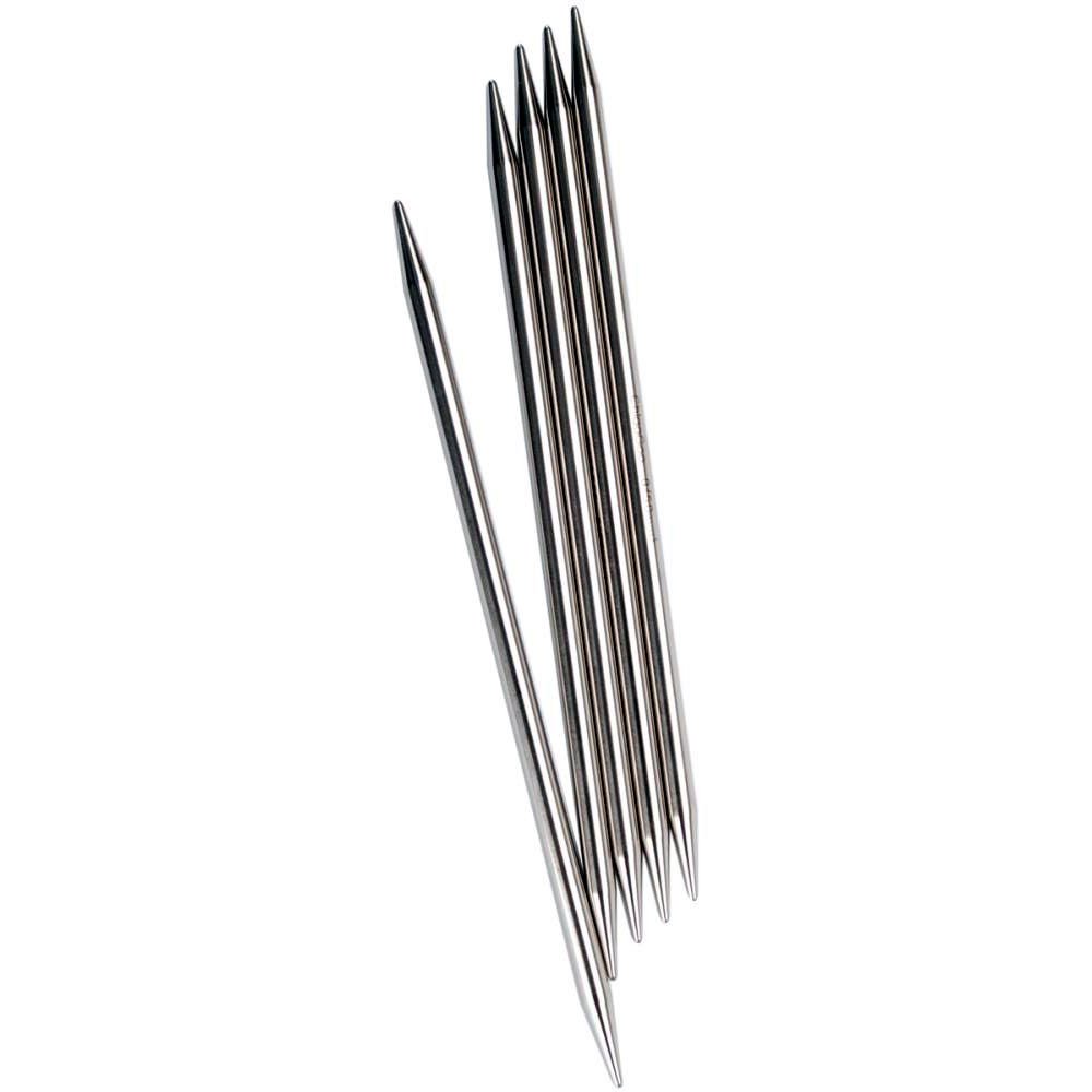 ChiaoGoo 6-Inch Double Point Stainless Steel Knitting Needles, 5/3.75mm