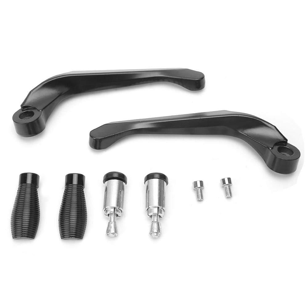 Suuonee Handlebar Protector,Pair of Motorcycle Brake Clutch Levers Black Protect Guard for 0.9in Aperture Handlebar