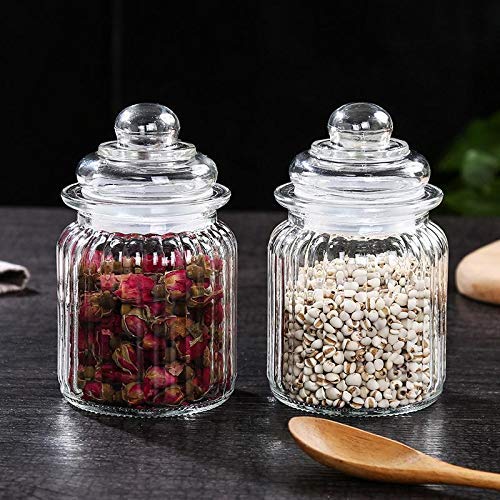 BE BENIGNGlass Jars for Spices Slimes Seal Storage Jar Bottle Home Organizer Coffee Sugar Tea Container Bowl Kitchen Mason Jar (2)