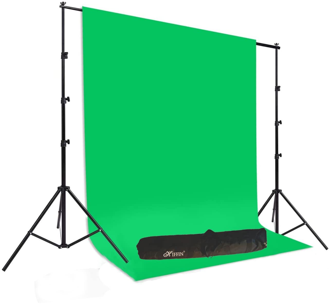 Buy HIFFIN® Green Screen Backdrop with Stand, 8FT X 12FT Wide Green ...