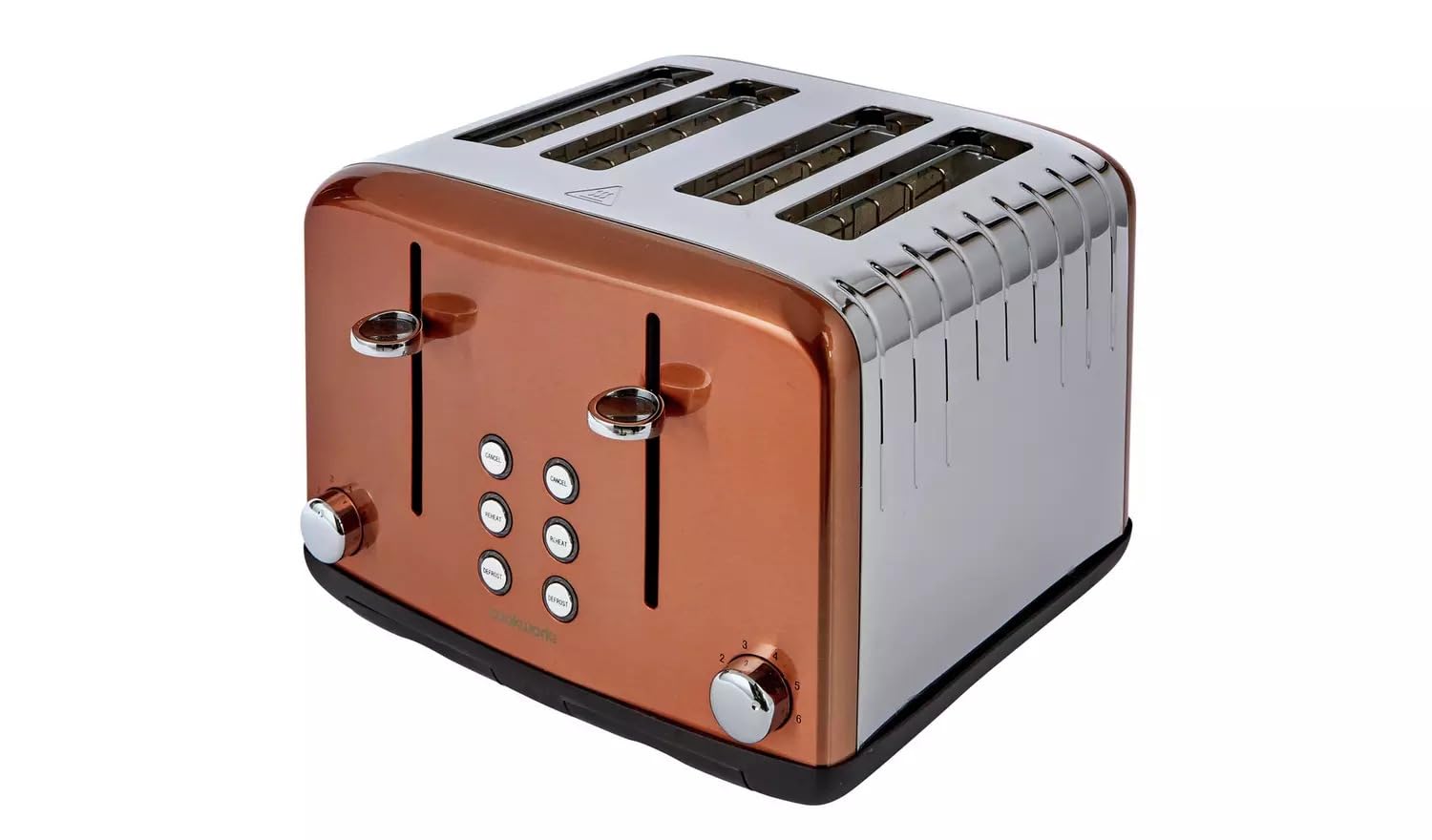 Martin Mart Cookworks Pyramid 4 Slice Toaster Its Stainless Steel And Copper Design Fits In With Any Kitchen Decor And The Crumb Tray - Copper