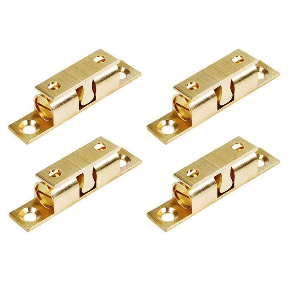 Cabinet Door Buckle, Double Ball Buckle, Cabinet Door Lock, doorball Buckle, Brass Furniture Buckle, Door Lock, Kitchen Cabinet Door Cabinet Lock, 4PCS