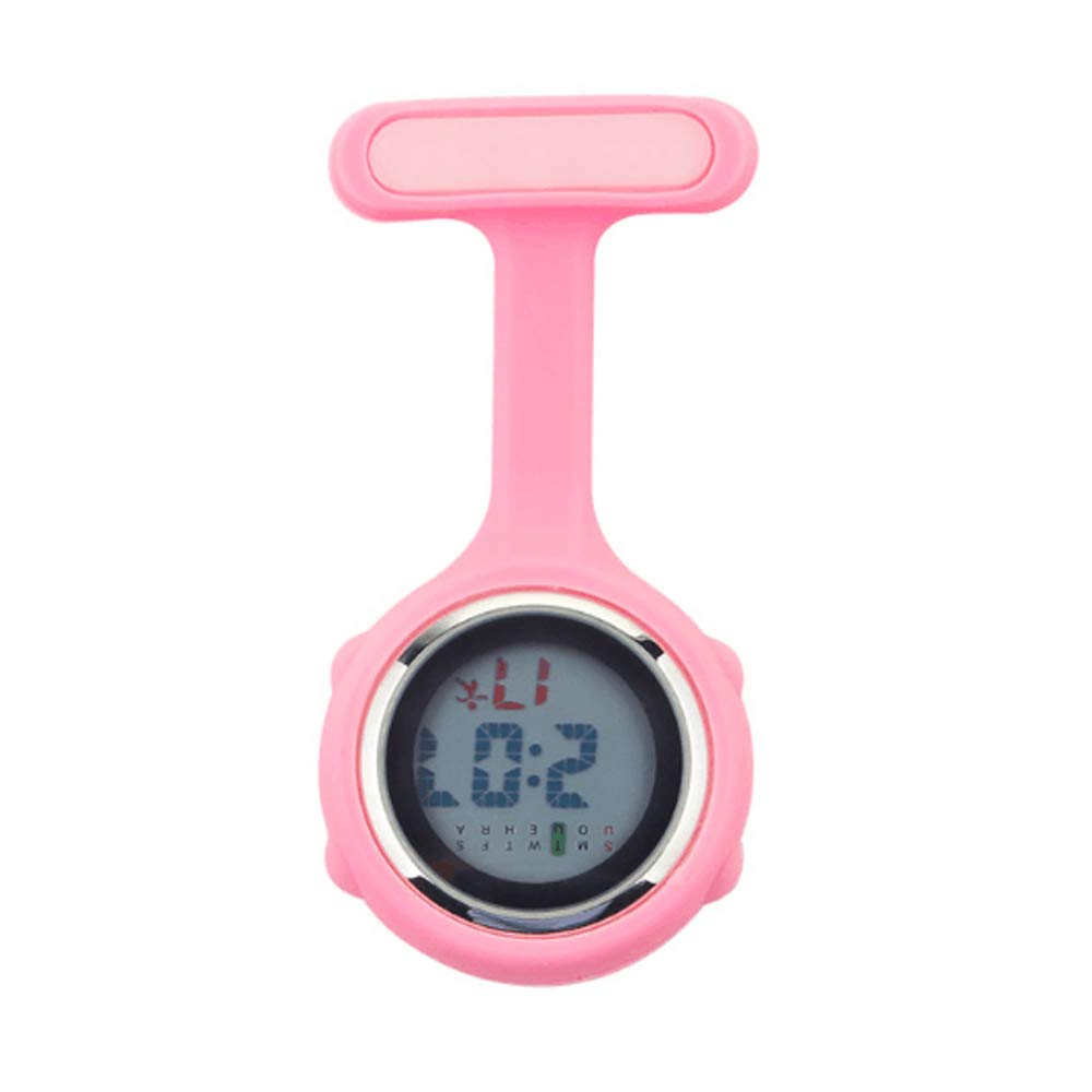 Grow0606 Digital Silicone Nurse Doctor Pocket Watch