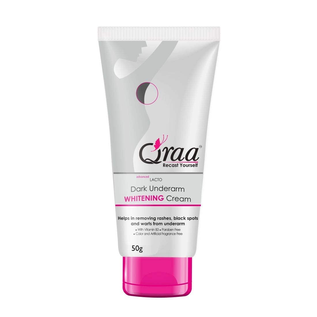 M.P.Qraa Advanced Lacto Dark Underarm Whitening Cream, 50g For even toned underarms