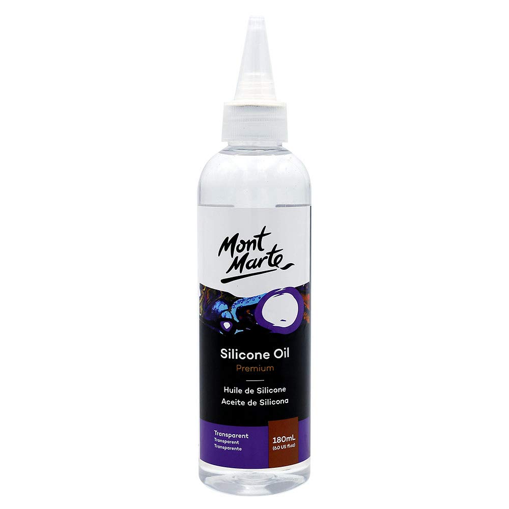 MONT MARTEPremium Silicone Oil 6oz (180ml) for Acrylic Pouring Paint Cells and Fluid Art.