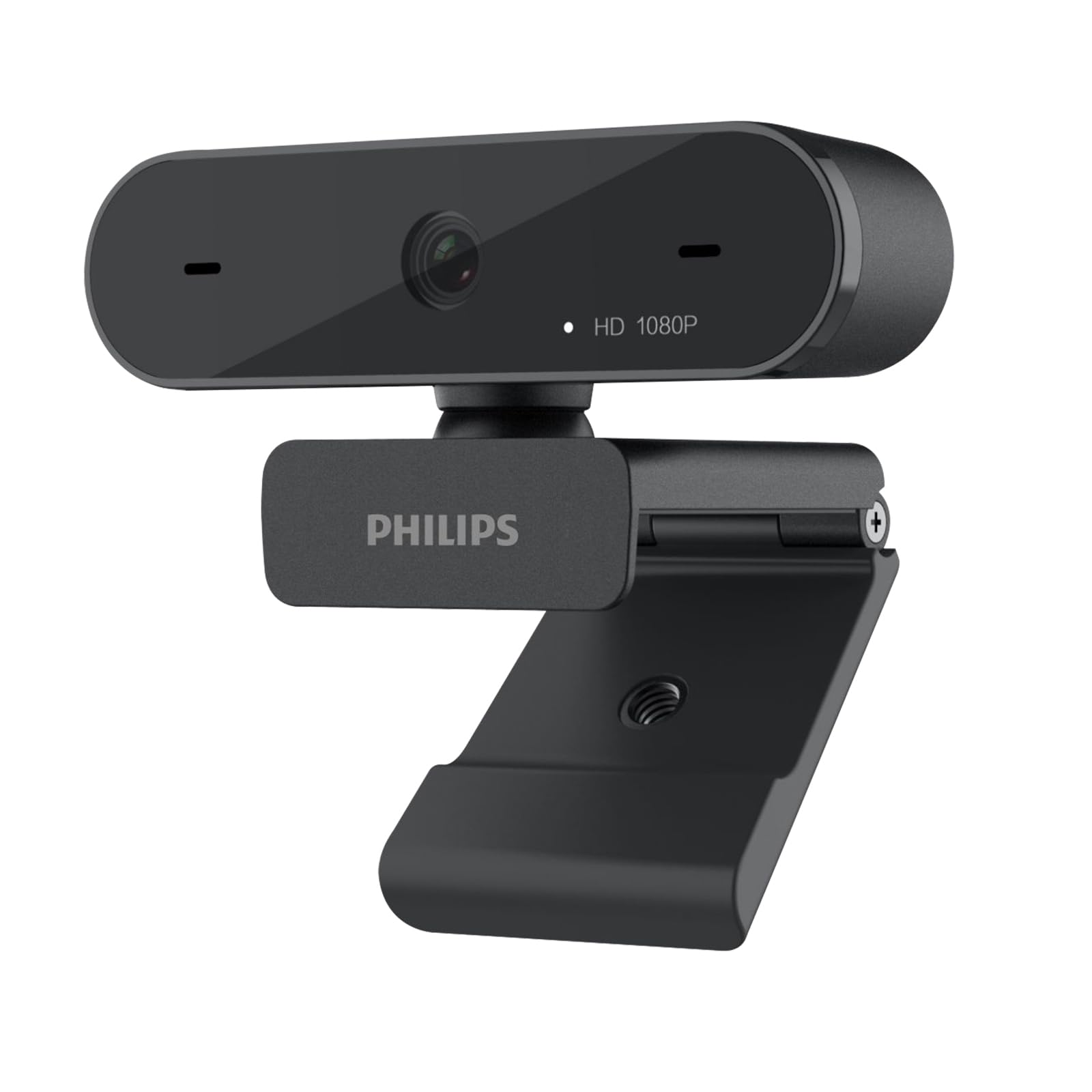 Philips Webcam with Microphone for PC Streaming - 1080P Web-Camera for Desktop, Light Correction, Web Cam with 2 Mics, USB Computer Camera for Gaming, Laptop/Mac/Zoom/YouTube/Video Calling/Office