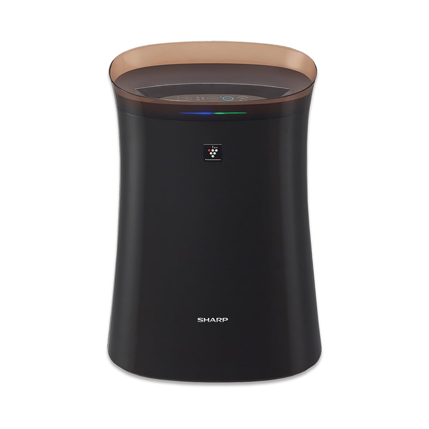 SharpAir Purifier for Homes & Offices Dual Purification ACTIVE Plasmacluster Technology,PASSIVE FILTER(True HEPA+Carbon+Pre-Filter) Captures 99.97% of Impurities Model:FP-F40E-T Brown