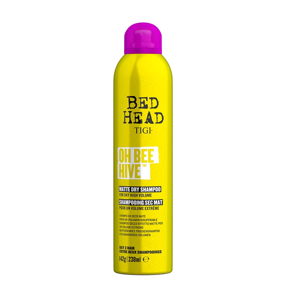 Bed Head by TIGI - Oh Bee Hive Dry Shampoo - Professional Volumising Hair Products With a Matte Finish - Perfect for All Hair Types - 238ml