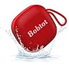 Bobtot Bluetooth Speaker Portable Wireless Speakers - 16 Hours Playtime Waterproof Speaker, Loud Stereo Sound, Mini Speaker with TWS, Built-in Mic, Strap to Carry for Home Travel Sport, Red