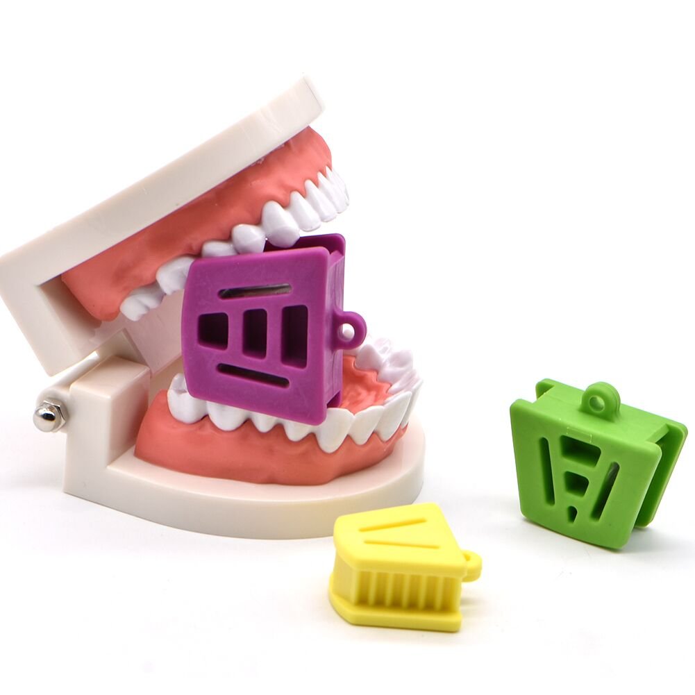 Angzhili Dental Mouth Prop Plastic Dental Bite Block Orthodontic Bite Blocks Dentistry Accessories (3 Pcs/Set)