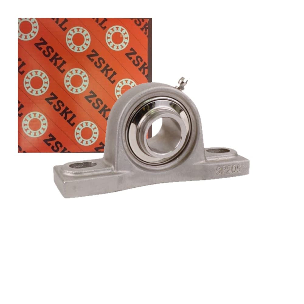 SUCSP 205-16 Stainless Steel Pillow Block Mounted Bearing Unit 1" Bore with Set Screw