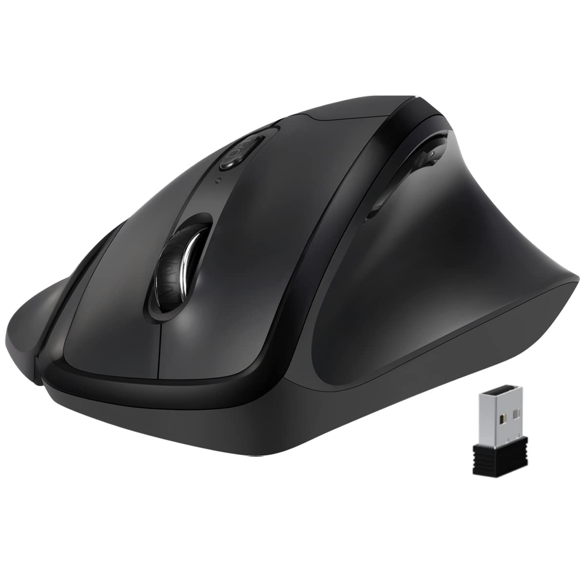 CensiNewtral Ergonomic Mouse,Vertical Wireless Mouse - 2.4GHz Optical Vertical Mice : 3 Adjustable DPI 800/1200/1600 Levels, for Laptop, PC, Computer,Notebook etc,