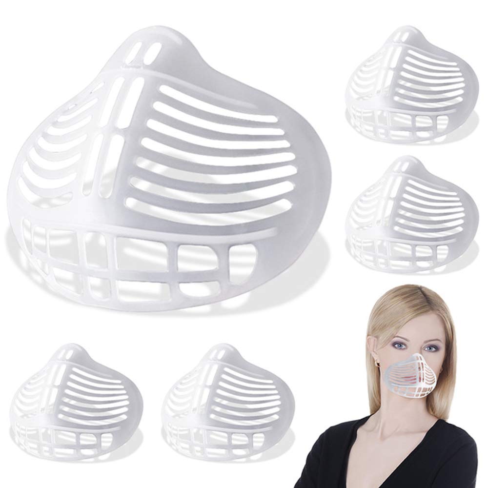 3D Mask Bracket, AumKou Mask Inner Support Frame, Reusable Face Lipstick Protector Protection, for Comfortable Breathing (10PCS)