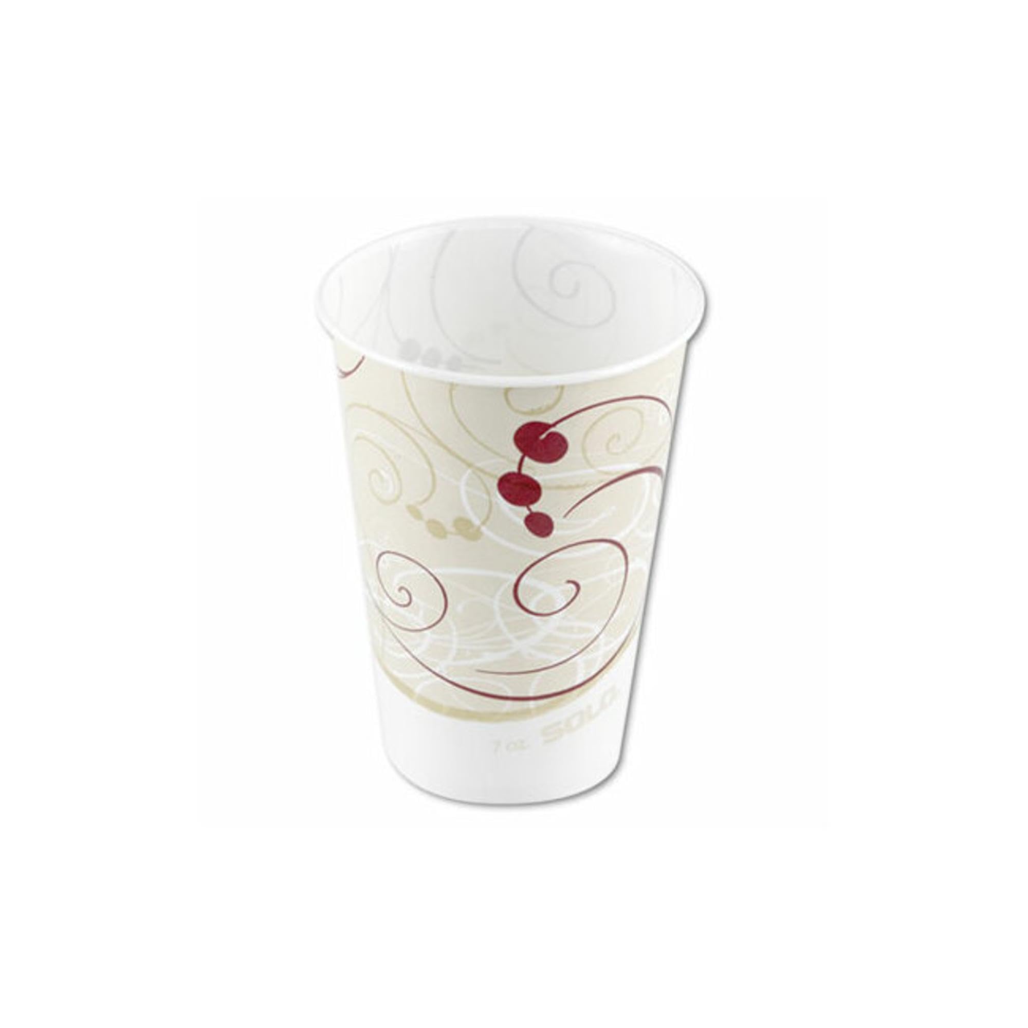 Waxed Paper Cold Cups, 7 Oz, Symphony Design