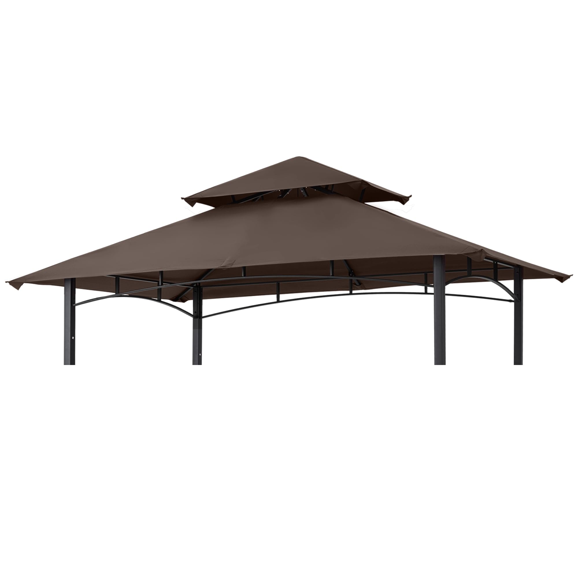 MASTERCANOPY Grill Gazebo Replacement Canopy Top for Model L-GG001PST-F (Brown)