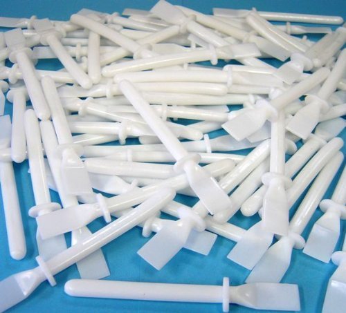 Pack of 30 School Childrens Classroom 11cm White Plastic PVA Glue Spreader Spatula Sticks