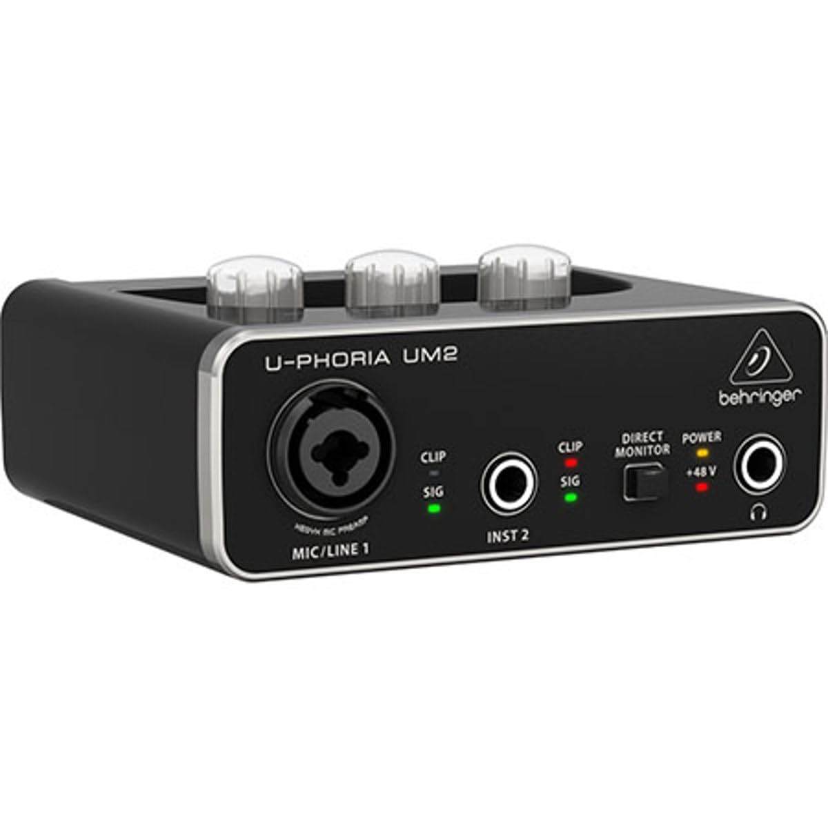 Behringer U-Phoria Um2 Audiophile 2X2 Usb Audio Interface With Xenyx Mic Preamplifier