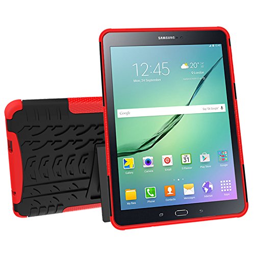 Galaxy Tab S2 9.7 (SM-T810 / T815 / T813) Case, YMH Full-Body [Heavy Duty] & [Shock Proof] Hybrid Armor Protective Silicone Case with Kickstand for Samsung Galaxy Tab S2 9.7 (1)