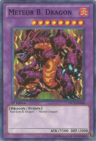 Yu-Gi-Oh - Meteor B. Dragon (PRC1-EN004) - 2012 Premium Tin - 1st Edition - Super Rare