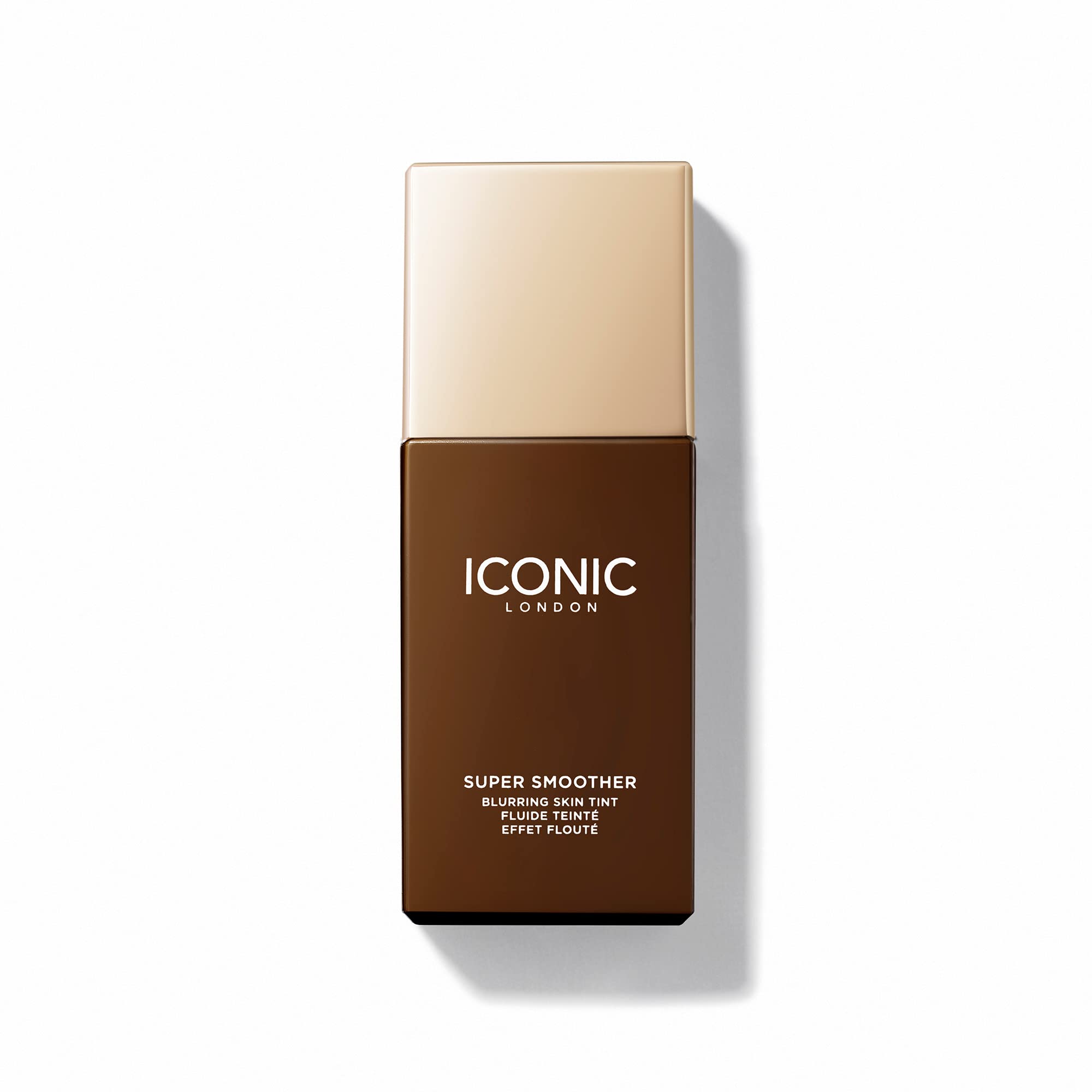 ICONIC London Super Smoother Blurring Skin Tint | Light to Medium Coverage Matte Makeup Foundation| Enriched with Vegan Collagen and Peach Flower Extract - Golden Rich