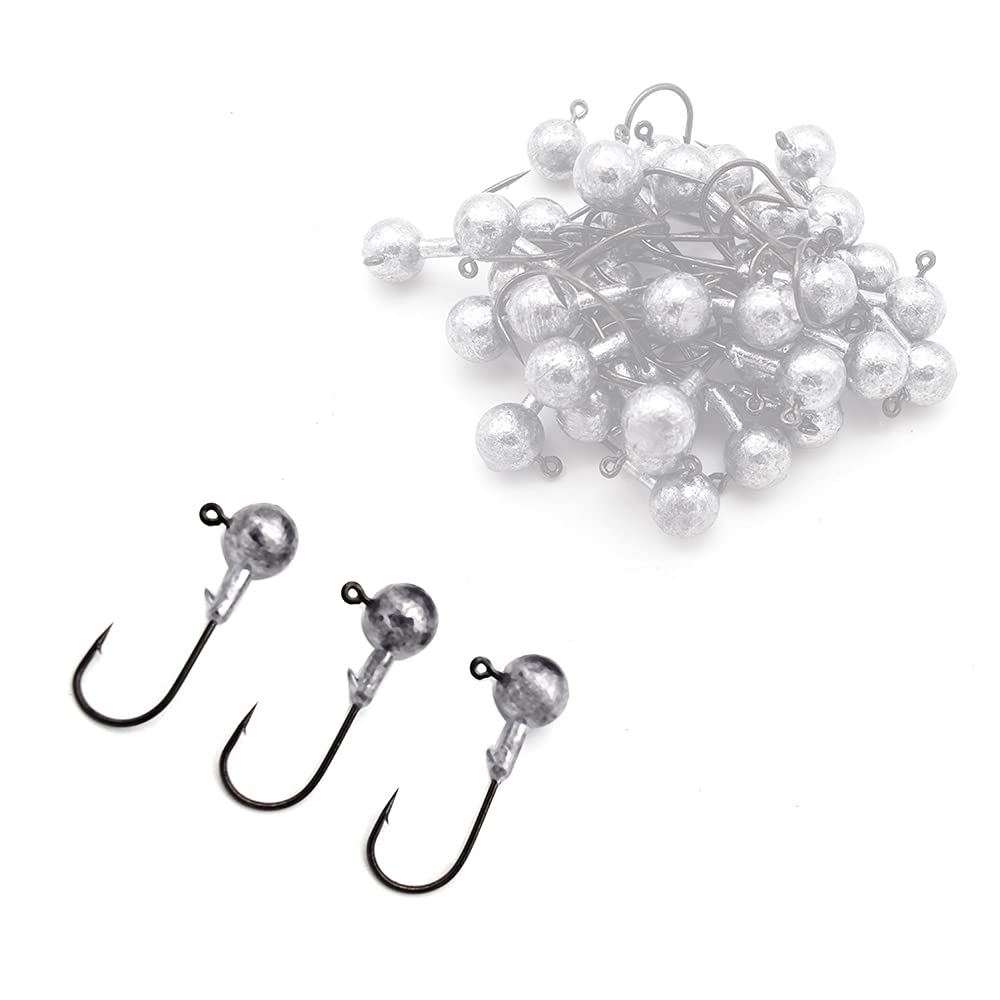 Round Jig Head Hooks 1g-28g Lead Head Fishing Jigs Swimbait Jig Heads for Bass Fishing Accessories Bass Fishing Lures Kit