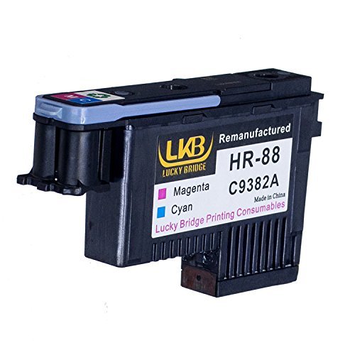 Lucky Bridge HP88 Printhead 1pcs C9382A Magent and Cyan Remanufactured Compatible for HP Officejet with HP Office jet K5400 L7550 L7580 L7590 L7650 L7680 L7750 L7780 L7790 Printer