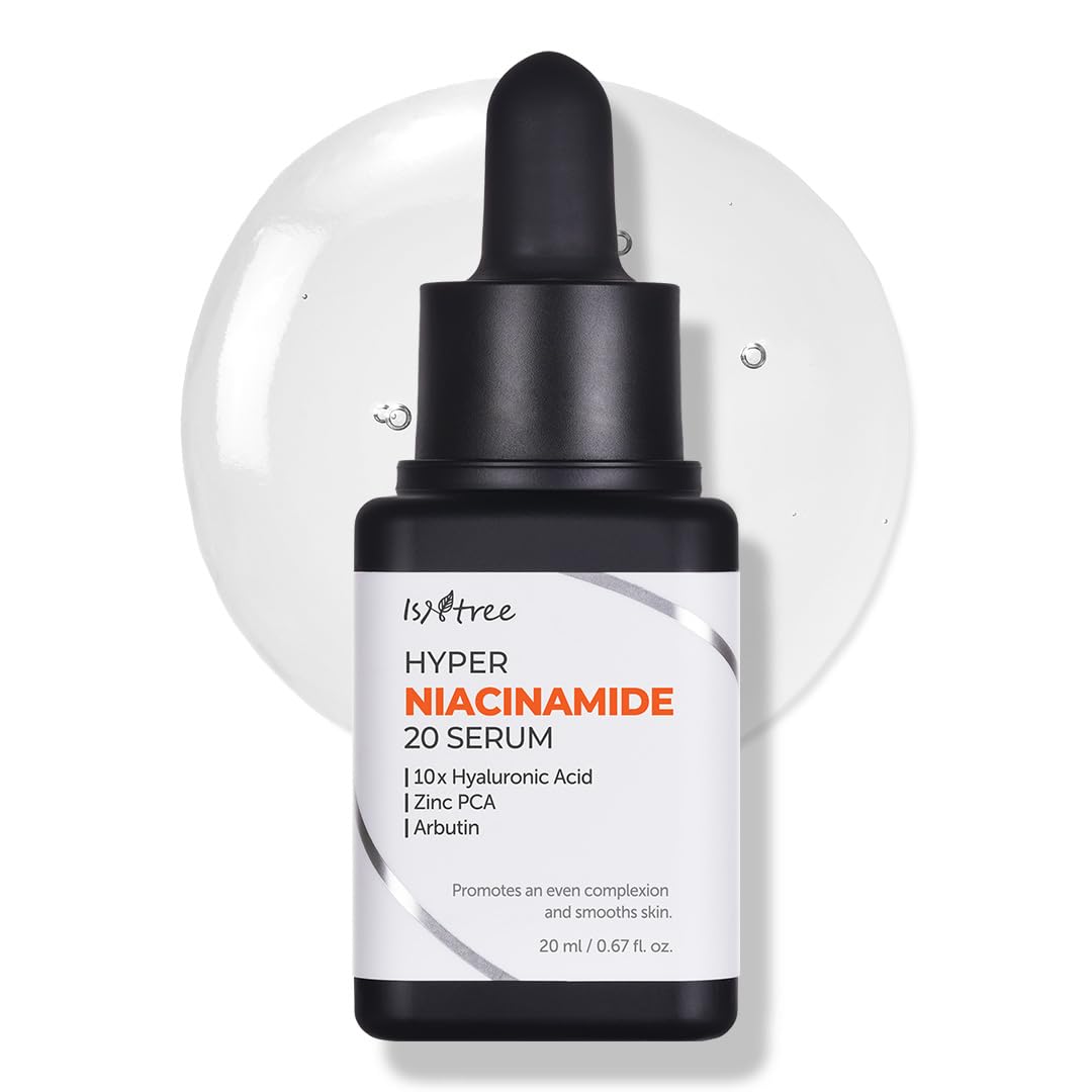 ISNTREE Hyper Niacinamide 20 Serum 20ml | 10x Hyaluronic Acid | Helps Minimize Enlarged Pores | Even Skin Tone