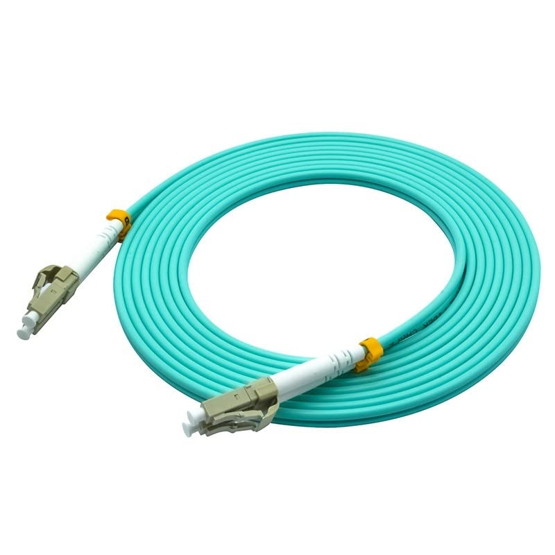 DKURVE® LC/UPC-LC/UPC OM3 Multimode 10G Fiber Patch cord Duplex MM 50/125um,PVC Jacket,3.0mm 2.0mm Fiber Optic Cable (20M)