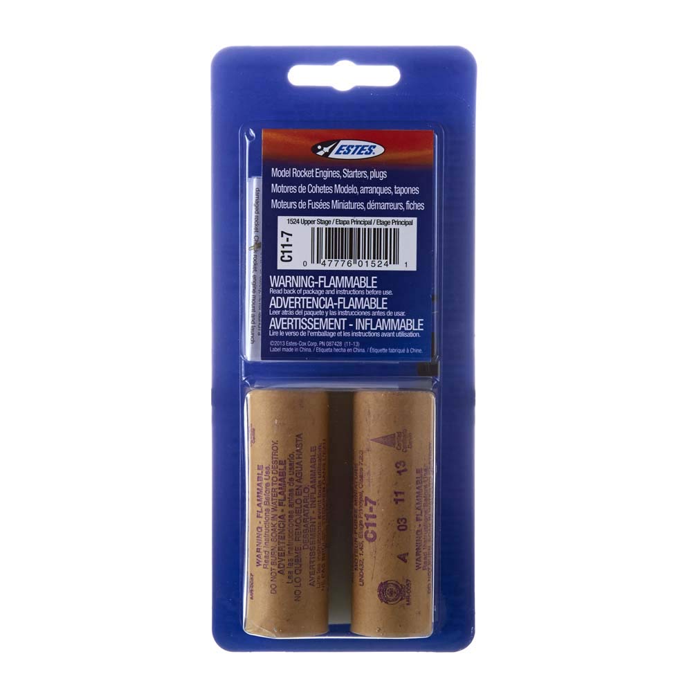 ESTES Rocket motors C11-7 (Pk2) D-ES1524