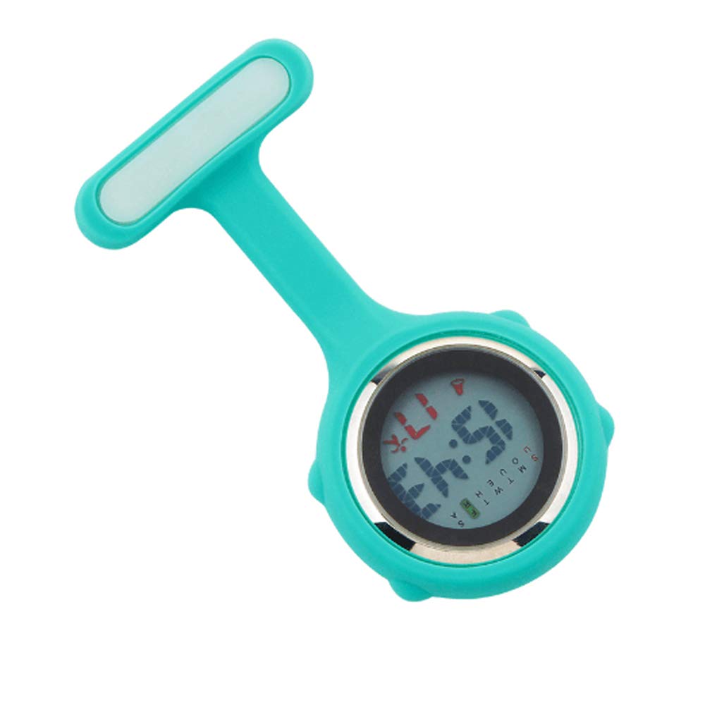 Grow0606 Digital Silicone Nurse Doctor Pocket Watch