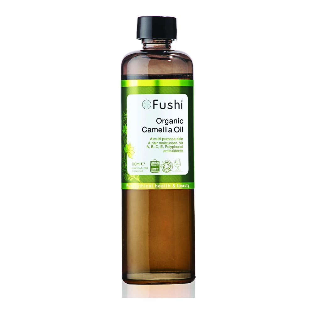 FushiOrganic Camellia Oil 100 ml | Fresh-Pressed| Rich in rich vitamins A, B, C, E, Polyphenol | Best for Stretch Marks, Dry Skin, Dull Hair| Ethical & Vegan Society Approved | Manufactured in the UK