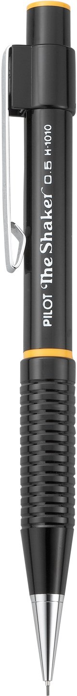 Pilot The Shaker Mechanical Pencil, 0.5mm HB Lead, Black Barrel, 1-Pack (50026)