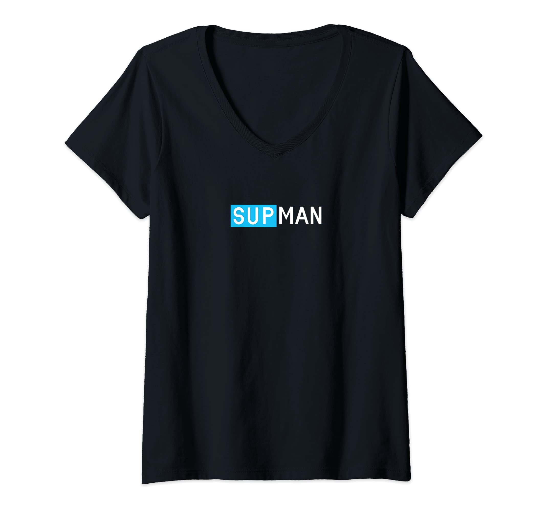 Womens SUPMAN V-Neck T-Shirt