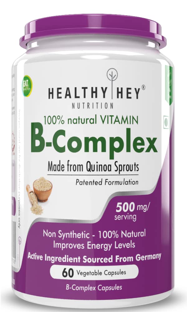 HealthyHey Nutrition Vitamin B-Complex - 60 Vegetable Capsules