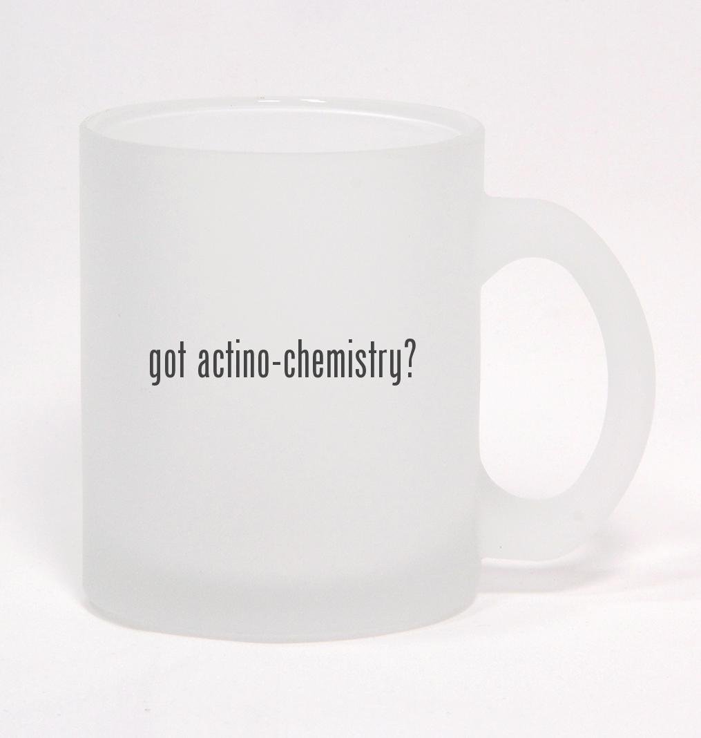 Los Drinkware Hermanos got actino-chemistry? - Frosted Glass Coffee Mug 10oz