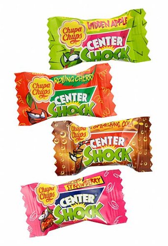 Centre Shock Sour Chewing Gum By Chupa Chups (Box of 200)