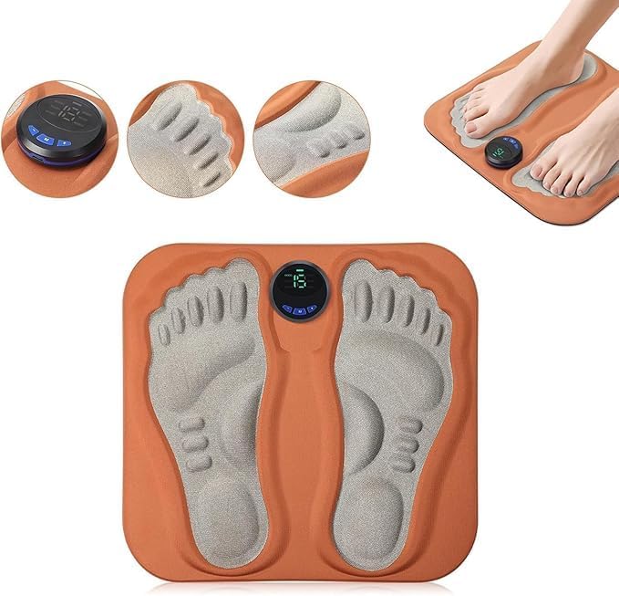 DROZIP Foot Circulation Machine, Lightweight EMS & TENS Foot Massager, Remote Control & Electrode Pads, For Slimming And Strengthening Abdominal