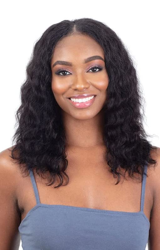 Naked Nature 100% Human Hair Wet & Wavy Tru-2-U Part Wig - TRU LOOSE DEEP (Color:NATURAL)