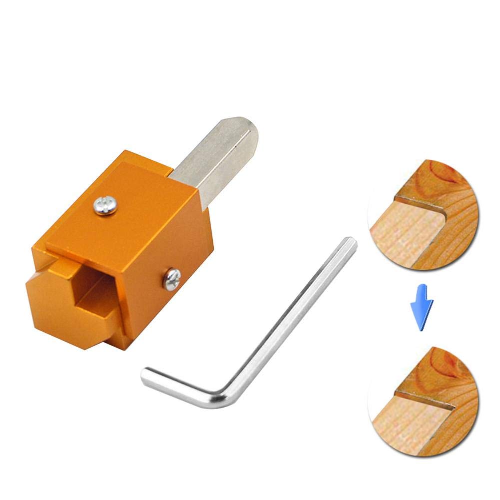 Generic Corner Chisel Square Hinge Recesses Mortising Right Angle Knife Carving Chisel for Hinged Corners Wooden Lock Slots 80x30x30mm alloet/NONE/Corner Chisel/Gold