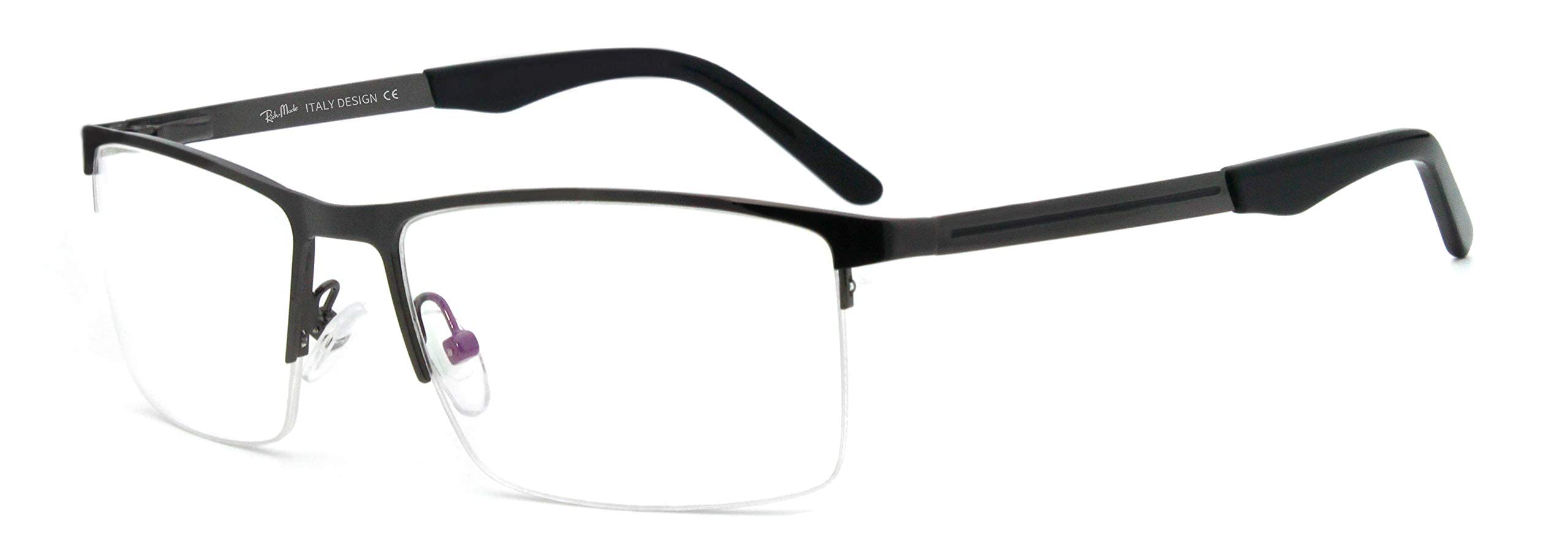 Men ergomic design big size good vision non-prescription lens eyewear three colors for choice