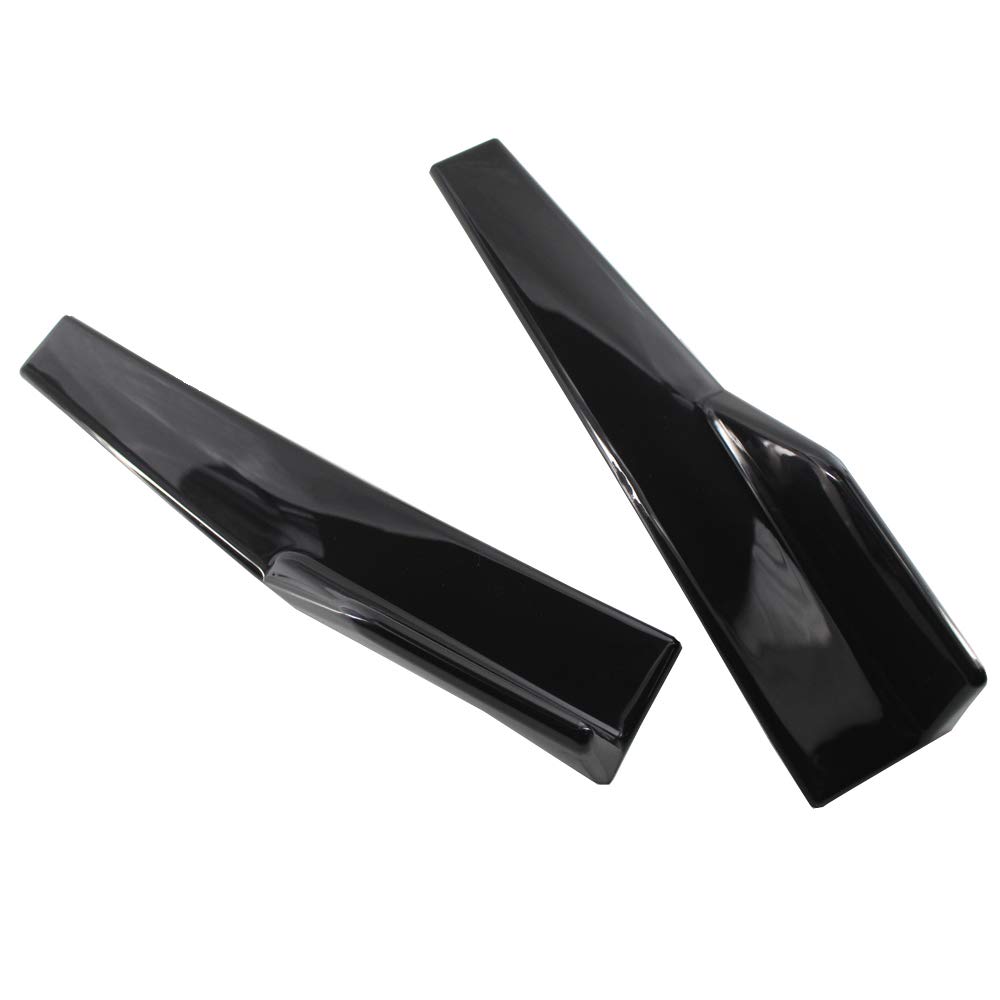 BAGGRA Car ABS Bumper Spoiler Rear Lip Side Skirt Extension Splitters Side Fender Fins