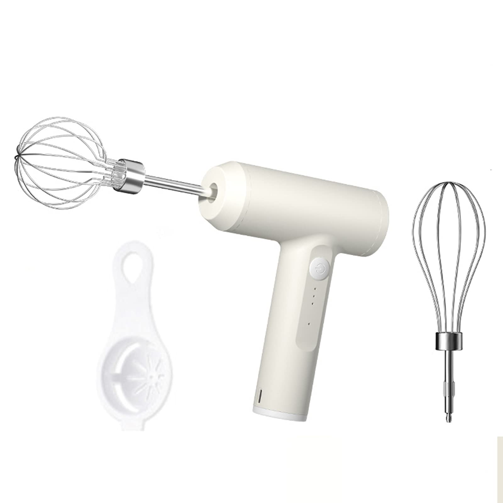 Baqu Electric Beater wi Two Wire Beaters Food Beater Whisk 3 Speeds Upright Wireless Handheld xer wi Separator for Baking Cake Cream