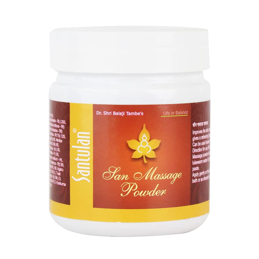 Golden Oldie Herbs | Santulan Ayurveda | San Massage Powder - 50 gm Each, (Pack Of 1) | Ubtan For Skin Care |