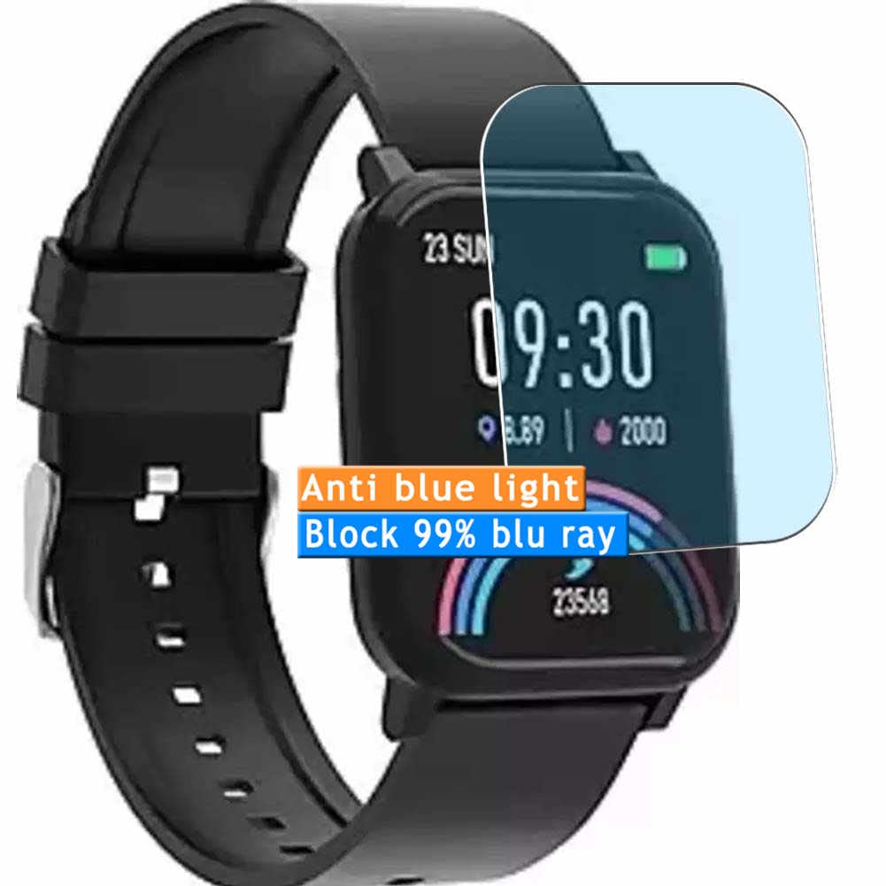 3-Pack Anti Blue Light Screen Protector, compatible with AQFIT W5 Edge Smart Watch smartwatch TPU Film Protectors Sticker [ Not Tempered Glass ]