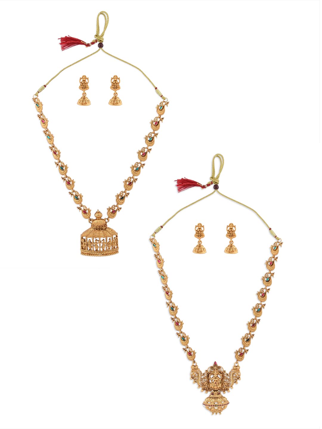 ZAVERI PEARLSJewellery Set For Women (Golden) (Zpfk9064)