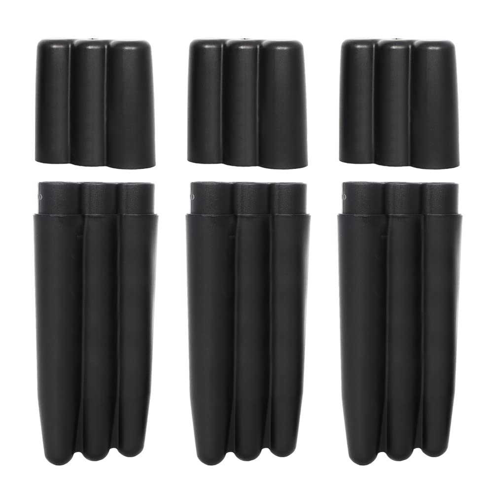 3 Pcs Portable Doob Tube Smoking Cone Holder 120 mm Triple Air Tight Cigarette Storage Air Tight Tube for Rolled Cigarettes and Joints or Sealing Container Pill Case