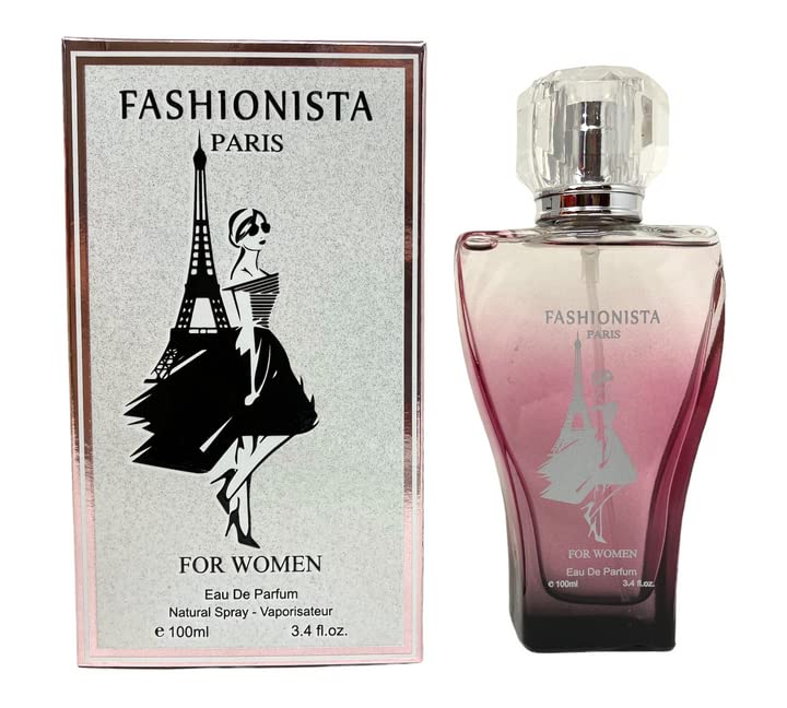 Tokuyo Women Perfume Fashionista Paris for Women Eau de Parfum Natural Spray Elegant Scent Fragrance for all Skin Types 3.3 Fluid Ounce