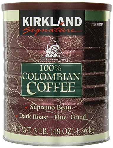 Kirkland Signature 100% Colombian Coffee, 3 Pound (3 Lb)